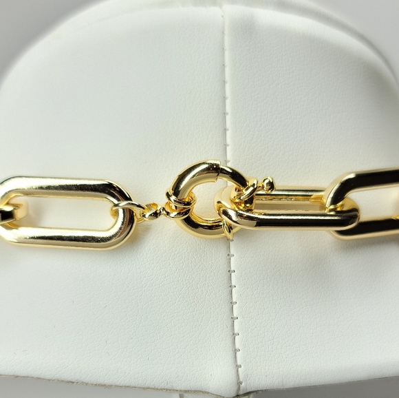 Chunky Paperclip Links Choker Necklace NEW - Picture 7 of 9